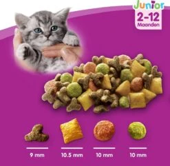 Whiskas Junior - Kattenbrokken - Kip - Zak 6 X 1,9 Kg -Huisdierbenodigdheden Korting 1200x1172 13