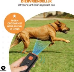 Vulpes Pets® Ultrasone Anti Blaf Apparaat – 3-in-1 Anti Blaf Apparaat Pro - Diervriendelijk & Zonder Schok - Alternatief Anti Blafband - Voor Kleine & Grote Honden - Audio - Flashlight - USB-Oplaadbaar -Huisdierbenodigdheden Korting 1200x1172 3