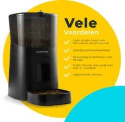 GoldenPaws Automatische Voerbak - Kat En Hond - Zwart - Met Verstelbare Camera - Voerautomaat Met Smartphone Besturing - Voerinhoud 6 Liter -Huisdierbenodigdheden Korting 1200x1172 7