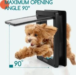 Nobleza Kattenluik Met Tunnel - 4 Vergrendelingsstanden - Weerbestendig - Binnen En Buiten - 28.5 X 25 Cm - Maat XL - Zwart -Huisdierbenodigdheden Korting 1200x1173 17