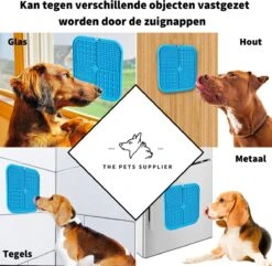 The Pets Supplier - Likmat Voor Hond - 2 Siliconen Likmatten Met 1 Spatel - Slowfeeder - Voermat -Huisdierbenodigdheden Korting 1200x1173 9