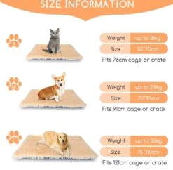 Nobleza Fluffy Benchkussen - Dierenkussen - Hondenkussen - Kattenkussen - Benchmat - Dierenmat - Hondenmat - Kattenmat - Crème - Maat L -Huisdierbenodigdheden Korting 1200x1174 18