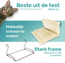 Kattenhangmat - Voor Aan Het Raam - Kattenmand - Raam - Hangmat Kat - Dieren - Kattenbed - Kattenmand - Slaapplek - Ligplaats -Huisdierbenodigdheden Korting 1200x1174 30
