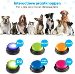 BFreshPets Praatknop Voor Honden - 6 Stuks - Dogbuttons - Hondenspeelgoed - Honden Training - Laat Uw Huisdier Spreken -Huisdierbenodigdheden Korting 1200x1175 10