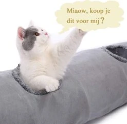 Bonbox Shop - Kattentunnel - 130 CM - Katten Speelgoed - Kitten - Spelen- Speeltunnel - Speelgoed Voor Katten -Huisdierbenodigdheden Korting 1200x1175 25