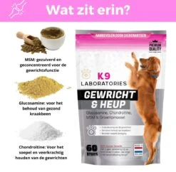 K9 Laboratories - Gewricht & Heup - 60 Stuks - Voor Honden - Met Artrose - Moeite Met Opstaan - Mankheid - HD - ED - Gewrichtsklachten - Bevat Glucosamine - MSM - Chondorïtine - Groenlipmossel -Huisdierbenodigdheden Korting 1200x1176 15