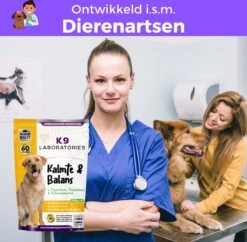 K9 Laboratories Kalmte & Balans - Hond - 60 Stuks - Bij Stress, Angst En Agressie - Ashwagandha - L-tryptofaan - Passiebloem - Valeriaanwortel - Lavendel -Huisdierbenodigdheden Korting 1200x1176 19