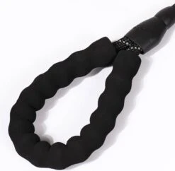 Nixnix - Honden Riem - 1,7cm - Zwart - 1,2cm Dik - Sliplijn - Nylon - Hondenriem - Verstelbaar - Jachtlijn Met Stop - Leiband -Huisdierbenodigdheden Korting 1200x1177