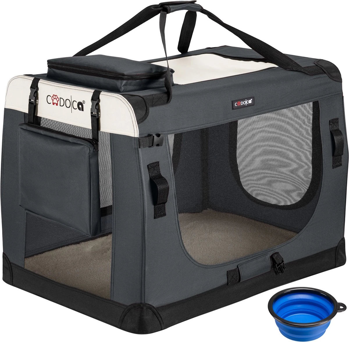 Cadoca Honden & Katten Reismand XL - 81x56x58cm - Antraciet 5 Cadoca Honden & Katten Reismand XL - 81x56x58cm - Antraciet - Image 3