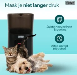 LaCardia Voerautomaat Zwart - Automatische Voerbak Voor Kat Of Hond - Verstelbare Camera - Smartphone Besturing - 6.0 L Voerautomaat - Voerdispenser -Huisdierbenodigdheden Korting 1200x1177 7