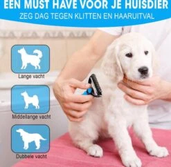 Professionele Ondervacht Kam Voor Hond En Kat S – Hondenborstel – Kattenborstel - Hondenkam –Anti Klit - Haarverwijderaar Voor Huisdieren - Pijnloos - Huisdiervriendelijk – Klittenkam - Voorkomt Haaruitval - Kleine Variant- Black Friday - Sinterklaas -Huisdierbenodigdheden Korting 1200x1178 10
