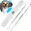 Nola & Coco® Tandsteen Verwijderaar Set Inclusief Bewaardoosje - Tandenkrabber - Set Van Twee - Hond - Kat - Tandenborstel - Tandplak Verwijderen - Tandenstoker - Honden Tanden Schoonmaken - Tandenhaakje - Gebitsreiniging -Huisdierbenodigdheden Korting 1200x1178 20