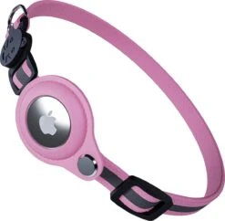 CuraCanin - AirTag Kat - Kattenhalsband - AirTag Apple Houder - Roze - Reflecterend - Verstelbaar - GPS Tracker - Kattenriem -Huisdierbenodigdheden Korting 1200x1178 27