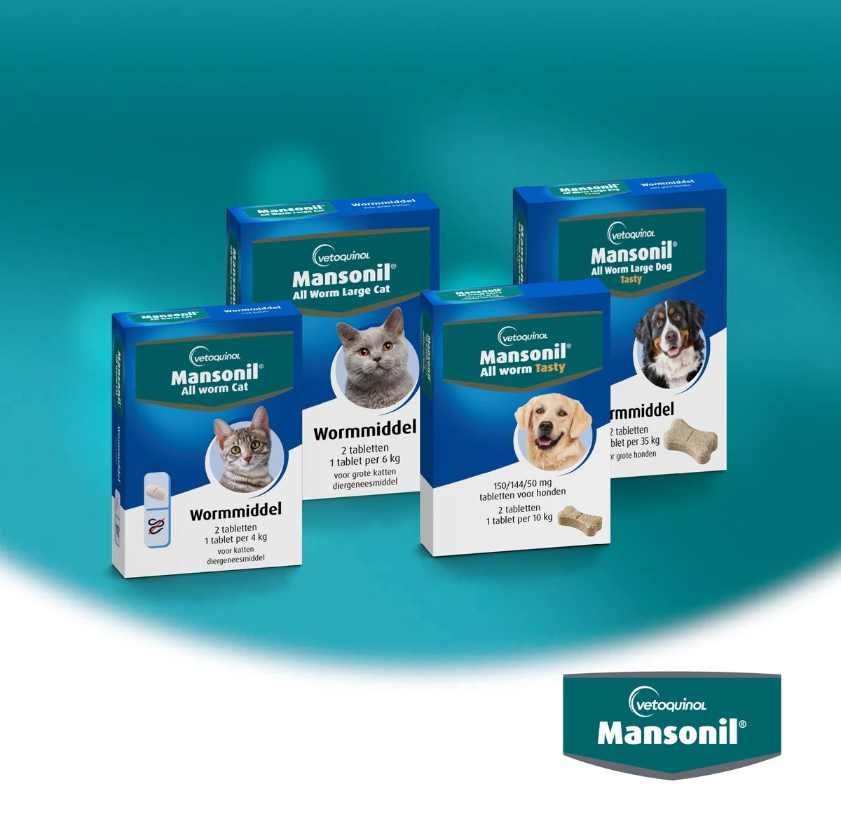 Mansonil All Worm Dog Tasty Ontwormingsmiddel (S/M Vanaf 2.5kg) - 6 Tabletten 4 Mansonil All Worm Dog Tasty Ontwormingsmiddel (S/M Vanaf 2.5kg) - 6 Tabletten - Image 2