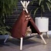 MIRO Luxe Katten Wigwam - Tent - Huis - Opvouwbaar - Rood -Huisdierbenodigdheden Korting 1200x1179 19