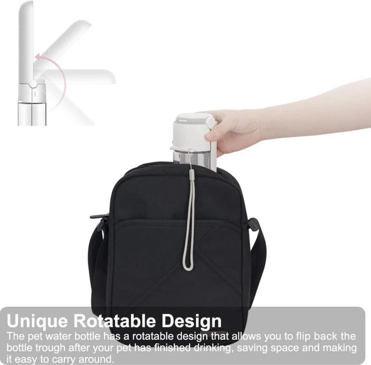 Vouwbare Honden Waterfles 420ml - Honden Fles Water - Honden Bidon - Honden Drinkfles - Paars 4 Vouwbare Honden Waterfles 420ml - Honden Fles Water - Honden Bidon - Honden Drinkfles - Paars - Image 2