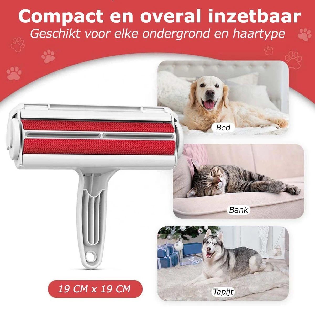PluizenBOEF® Huisdierhaar Verwijderaar - Haarverwijderaar Voor Huisdieren - Hondenhaar - Kattenhaar - Pluizenborstel 8 PluizenBOEF® Huisdierhaar Verwijderaar - Haarverwijderaar Voor Huisdieren - Hondenhaar - Kattenhaar - Pluizenborstel - Image 6