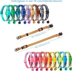 Kattenhalsband Veiligheidssluiting Kattenbandje Kitten Halsband Katten Halsband Reflecterend Verstelbaar 18-32Cm – Zwart -Huisdierbenodigdheden Korting 1200x1182 23