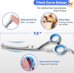 BOTC Schaar Voor Dieren - Set 5 Stuks - Zilver - Effileerscharen - Honden Scharenset - Dierenschaar - Trimscharen - Trimset -Huisdierbenodigdheden Korting 1200x1182 3