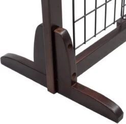 Hondenhek - Traphekje Hond - Traphekje Zonder Boren - Traphekje - BxH 161-97 X 53 Cm - Koffiebruin -Huisdierbenodigdheden Korting 1200x1182 5