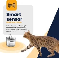 MIRO Luxe Drinkfontein - Drinkbak - Katten & Honden - Plug & Play - Zeer Stil - Met Sensor - 1.8 Liter Inhoud - + Extra Filter - Nederlandse Handleiding -Huisdierbenodigdheden Korting 1200x1182 6