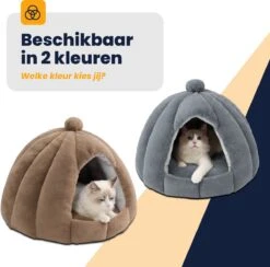 MIRO Katten Huis - Kattenhuizen - Kattenhok - Kattenmand - Dierenhuis - Extra Zacht - Grijs 12 MIRO Katten Huis - Kattenhuizen - Kattenhok - Kattenmand - Dierenhuis - Extra Zacht - Grijs -Huisdierbenodigdheden Korting 1200x1183 15