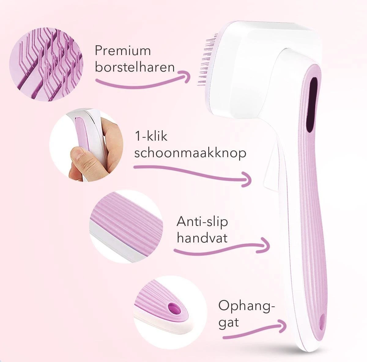 Lubadoo® - Kattenborstel - Hondenborstel - Kattenkam - Kattenhaar - Hondenhaar - Huisdierhaar Verwijderaar - Haarverwijderaar Voor Huisdieren - Langharig - Kortharig - Roze 5 Lubadoo® - Kattenborstel - Hondenborstel - Kattenkam - Kattenhaar - Hondenhaar - Huisdierhaar Verwijderaar - Haarverwijderaar Voor Huisdieren - Langharig - Kortharig - Roze - Image 3