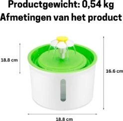 Waterfontein Kat & Hond - Drinkfontein - Waterfilter - 1.6L Inhoud - Waterbak En Waterfontein - Drinkbak - Kat - Waterdispenser -Huisdierbenodigdheden Korting 1200x1184 8