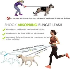 Looplijn Met Heupriem Hands Free - Hondenriem - Reflecterende Hardloopband -Elastische Leiband - Heuptas En Flessenhouder - Zwart - 150 Cm Tot 210 Cm -Huisdierbenodigdheden Korting 1200x1185 1