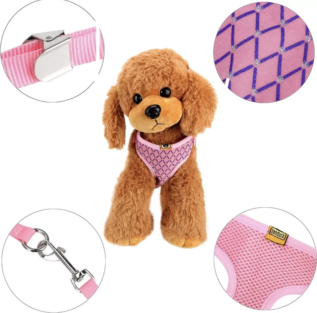 Merkloos Kattentuigje Met Looplijn - Kattenharnas - Kittentuigje - Kattenriem Met Looplijn - Kitten Tuigje Verstelbaar - Roze - Ixen 6 Merkloos Kattentuigje Met Looplijn - Kattenharnas - Kittentuigje - Kattenriem Met Looplijn - Kitten Tuigje Verstelbaar - Roze - Ixen - Image 4