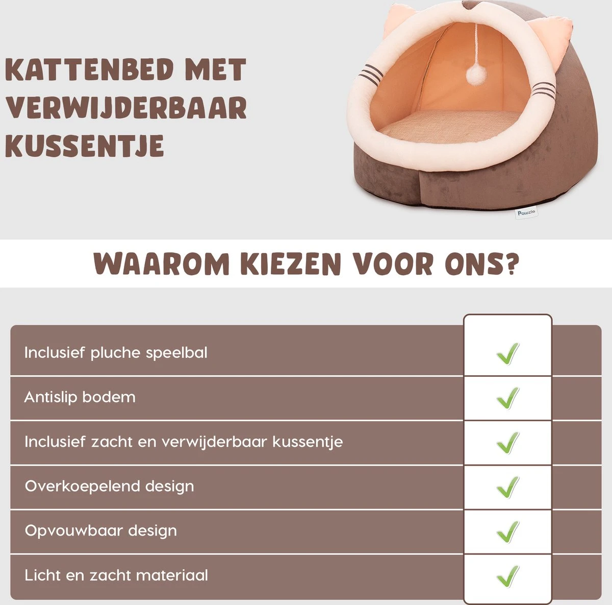 Kattenmand - Kattenhuis - Kattenbed - Kattenhangmat - Poezenmand - Kattenkussen - 40 Cm 10 Kattenmand - Kattenhuis - Kattenbed - Kattenhangmat - Poezenmand - Kattenkussen - 40 Cm - Image 8