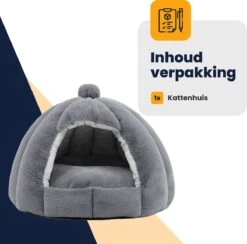 MIRO Katten Huis - Kattenhuizen - Kattenhok - Kattenmand - Dierenhuis - Extra Zacht - Grijs 17 MIRO Katten Huis - Kattenhuizen - Kattenhok - Kattenmand - Dierenhuis - Extra Zacht - Grijs -Huisdierbenodigdheden Korting 1200x1185 23