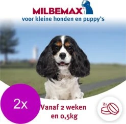 Elanco Milbemax Pup & Hond - Anti Wormenmiddel - 2 X 2 Tab 0.5-10kg 6 Elanco Milbemax Pup & Hond - Anti Wormenmiddel - 2 X 2 Tab 0.5-10kg -Huisdierbenodigdheden Korting 1200x1185