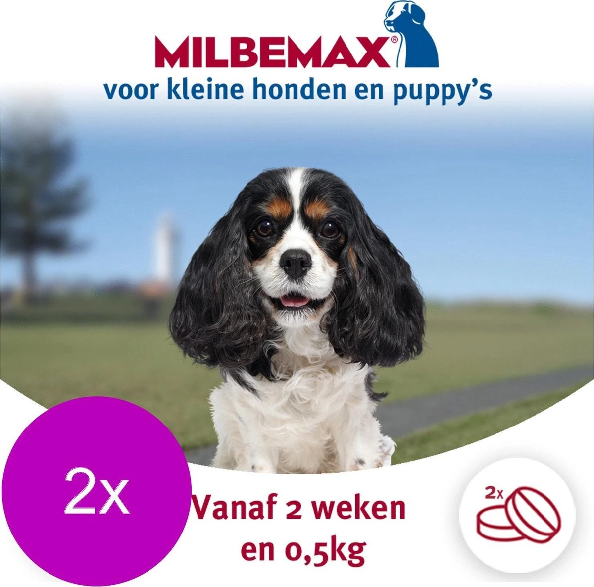 Elanco Milbemax Pup & Hond - Anti Wormenmiddel - 2 X 2 Tab 0.5-10kg 4 Elanco Milbemax Pup & Hond - Anti Wormenmiddel - 2 X 2 Tab 0.5-10kg - Image 2
