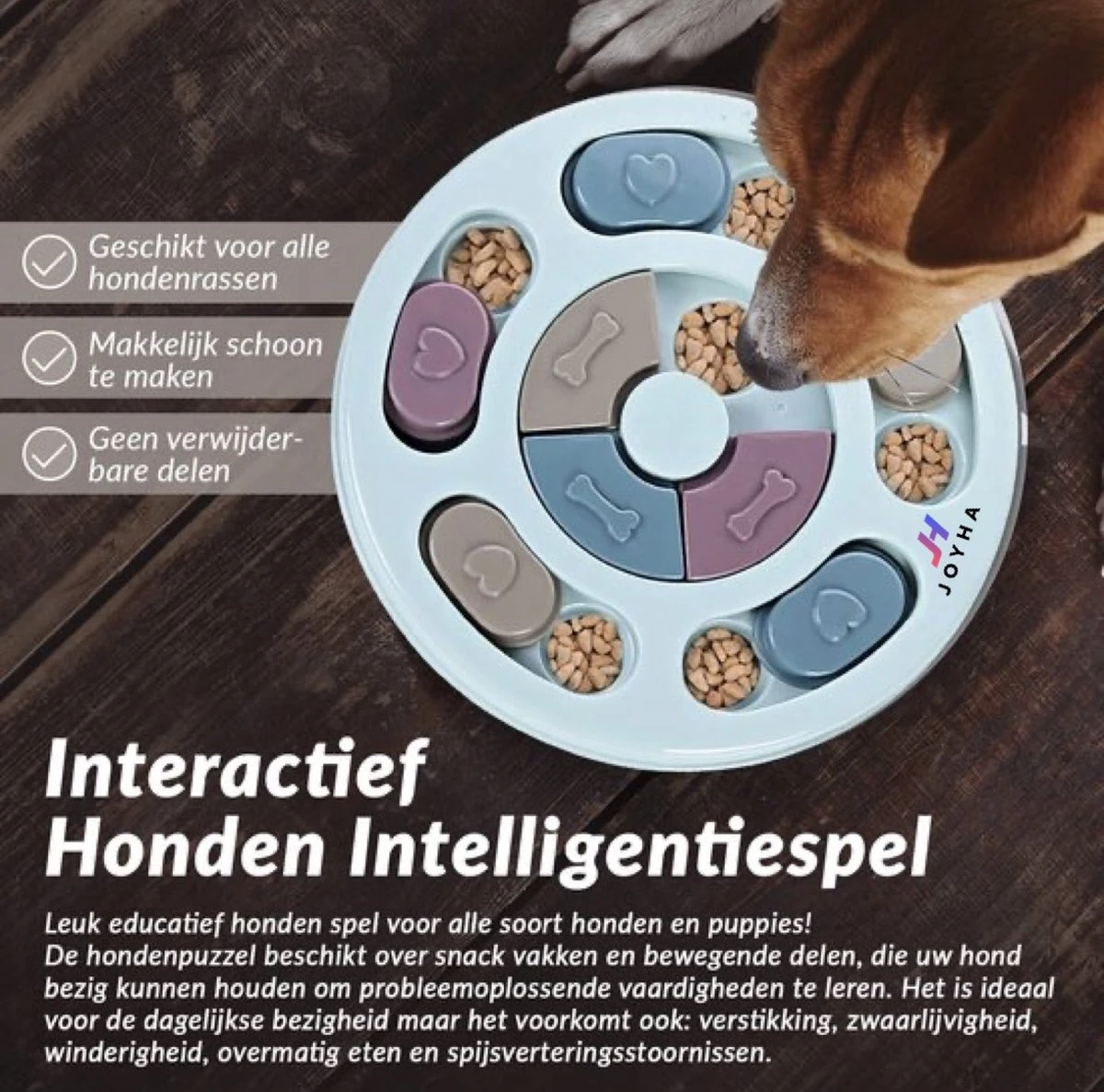 Joyha Honden Puzzel Met Gratis Hondenkam | Speelgoed | Speeltjes | Slow Feeder | Intelligentie | Denkspelletje | Puppyspeelgoed | Anti Schrokbak | Interactieve | Langzame Voerbak | Dog Puzzle | Hondenpuzzel 8 Joyha Honden Puzzel Met Gratis Hondenkam | Speelgoed | Speeltjes | Slow Feeder | Intelligentie | Denkspelletje | Puppyspeelgoed | Anti Schrokbak | Interactieve | Langzame Voerbak | Dog Puzzle | Hondenpuzzel - Image 6