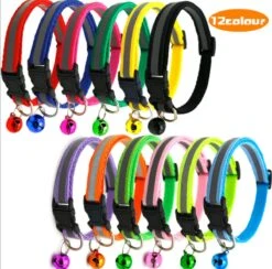 Merkloos Kattenhalsband Met Belletje - Reflecterend - Verstelbaar - 19 / 32 Cm - Halsband Kat - Kattenbandje - Cat - Kitten - Katten Halsband - Zwart -Huisdierbenodigdheden Korting 1200x1186 28