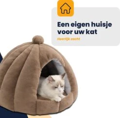 MIRO Katten Huis - Kattenhuizen - Kattenhok - Kattenmand - Dierenhuis - Extra Zacht - Bruin 20 MIRO Katten Huis - Kattenhuizen - Kattenhok - Kattenmand - Dierenhuis - Extra Zacht - Bruin -Huisdierbenodigdheden Korting 1200x1186 31