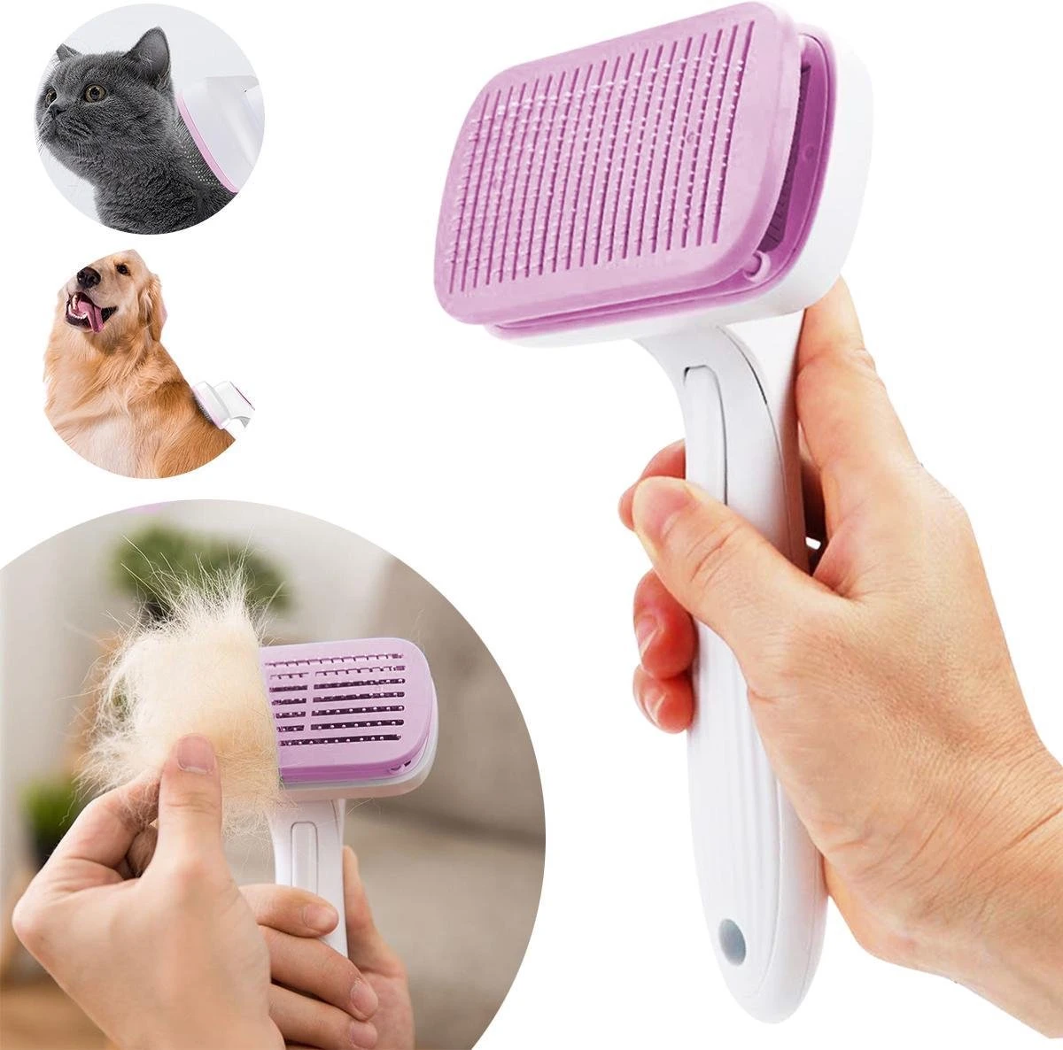 Lubadoo® - Kattenborstel - Hondenborstel - Kattenkam - Kattenhaar - Hondenhaar - Huisdierhaar Verwijderaar - Haarverwijderaar Voor Huisdieren - Langharig - Kortharig - Roze 3 Lubadoo® - Kattenborstel - Hondenborstel - Kattenkam - Kattenhaar - Hondenhaar - Huisdierhaar Verwijderaar - Haarverwijderaar Voor Huisdieren - Langharig - Kortharig - Roze