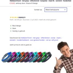 Halsband Hond Met Gesp - Reflecterend - Blauw - Maat XL - Oersterk -Huisdierbenodigdheden Korting 1200x1187 25