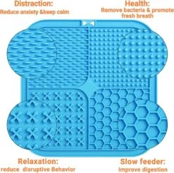 Lickimat 3 IN 1 - Voermat - Slow Feeder - 2 Stuks Lickmat + Silicone Spatulas - Blauw /Geel -Huisdierbenodigdheden Korting 1200x1188 12
