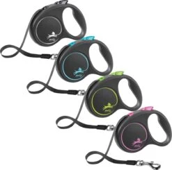 Flexi Rollijn Design - Zwart / Blauw - L 9 Flexi Rollijn Design - Zwart / Blauw - L -Huisdierbenodigdheden Korting 1200x1189