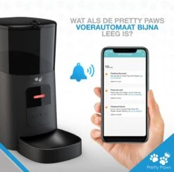 Pretty Paws PP005 Wifi Voerautomaat Zwart - Automatische Voerbak - Slimme Voerautomaat Met App - Instelbaar Voedingsschema - WIFI -Huisdierbenodigdheden Korting 1200x1190 36