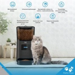 Pretty Paws PP005 Wifi Voerautomaat Zwart - Automatische Voerbak - Slimme Voerautomaat Met App - Instelbaar Voedingsschema - WIFI -Huisdierbenodigdheden Korting 1200x1190 37