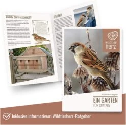Wildtier Herz I Nestkast Voor Mussen Volgens NABU I 42cm X 32,5cm X 17cm Nestkasten Voor Vogels Van Massief Hout I Mussenhuis, Mussennestkast, Vogelmussenkolonie -Huisdierbenodigdheden Korting 1200x1191 33
