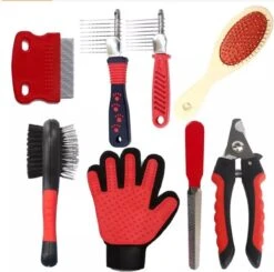 Honden Verzorging Set En Ontharing Kit. Huisdieren Grooming Gereedschap -Huisdierbenodigdheden Korting 1200x1192 17