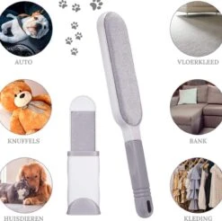 Pet Lovers - Huisdierhaar Verwijderaar - Dierenhaar Verwijderaar - Pluizenborstel - Kledingborstel - Haarverwijderaar - Ontpluizer - Honden En Kattenhaar Verwijderaar - + GRATIS Draagbare Haarverwijderaar -Huisdierbenodigdheden Korting 1200x1193 1