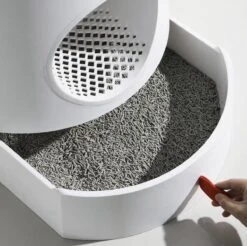 A Sunny Day Kattenbak Met Lade, Bedje En Krabplank - Inclusief Schepje - Design Kattenbak - Wit - Dichte Kattenbak - Kattenbak Gesloten -Huisdierbenodigdheden Korting 1200x1193 28