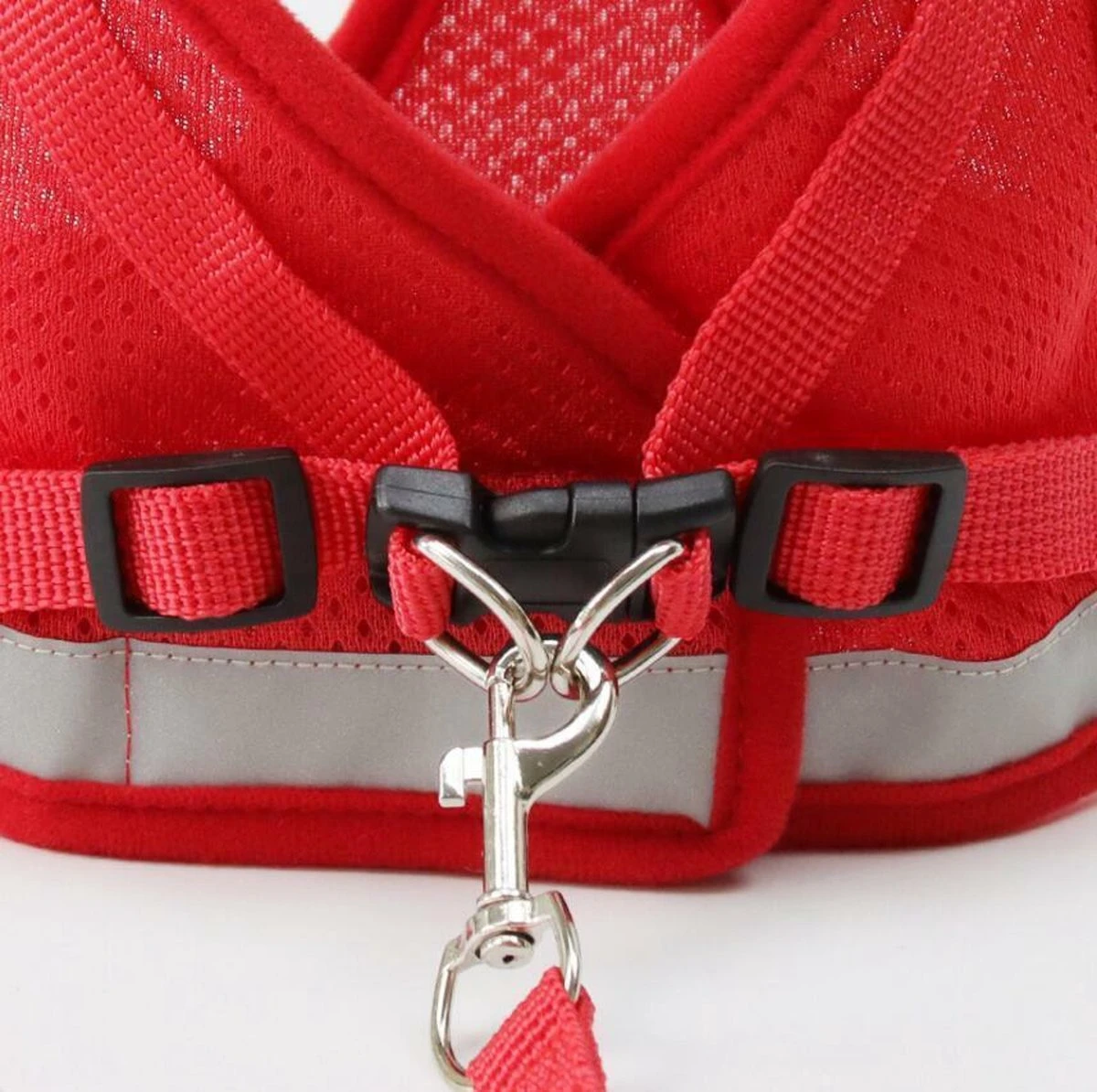 Merkloos Verstelbaar Kattentuigje Reflecterend - Kattenharnas - Kattentuig Met Looplijn - Rood - Maat S 5 Merkloos Verstelbaar Kattentuigje Reflecterend - Kattenharnas - Kattentuig Met Looplijn - Rood - Maat S - Image 3