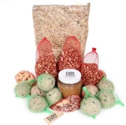 Tuin De Bruijn® Compleet Vogelvoer Pakket - Buitenvogelvoer - Vogel Pindakaas - Pinda's - Vetbollen - Strooivoer