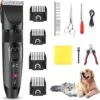Merkloos Hondentondeuse, Hundeschermaschine / Dog Clippers - Dierenhaartrimmer, Hondentondeuse Kit Hond Verzorging -Huisdierbenodigdheden Korting 1200x1196 8